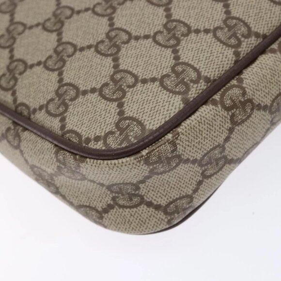 GUCCI GG Supreme Shoulder Bag PVC Beige Gold 156 02 068 Auth bs28869 - Picture 5 of 16
